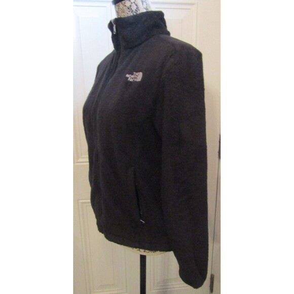 The North Face Black Fuzzy Fleece Osito Jacket Full Zip Womens Size SP - Picture 5 of 9